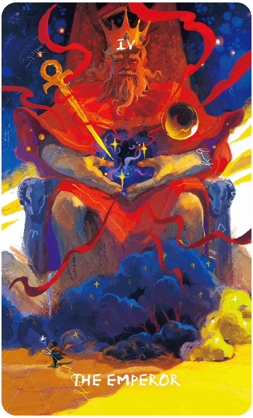 Lux & 78 Nocturnal Veils Tarot – The Emperor
