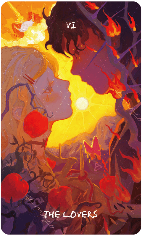 Lux & 78 Nocturnal Veils Tarot – The Lovers