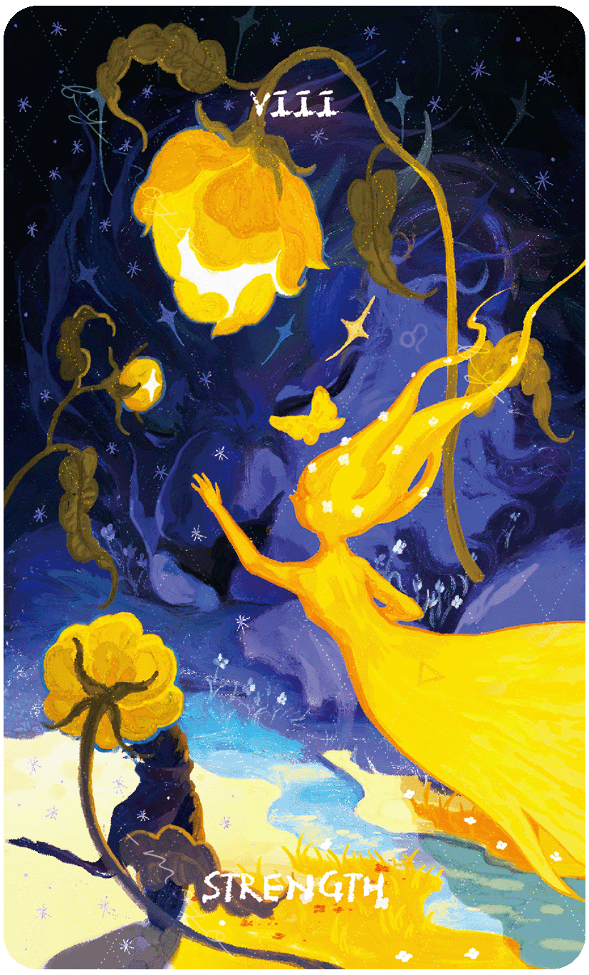 Lux & 78 Nocturnal Veils Tarot – Strength