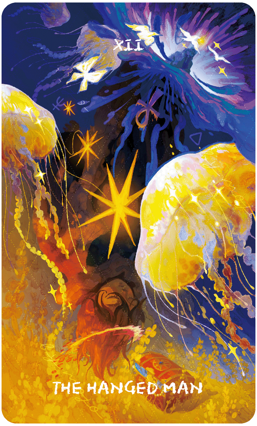 Lux & 78 Nocturnal Veils Tarot – The Hanged Man