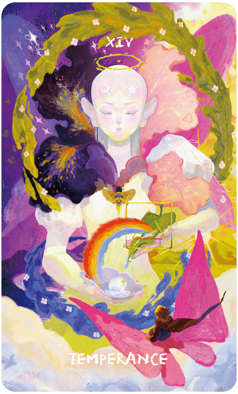 Lux & 78 Nocturnal Veils Tarot – Temperance