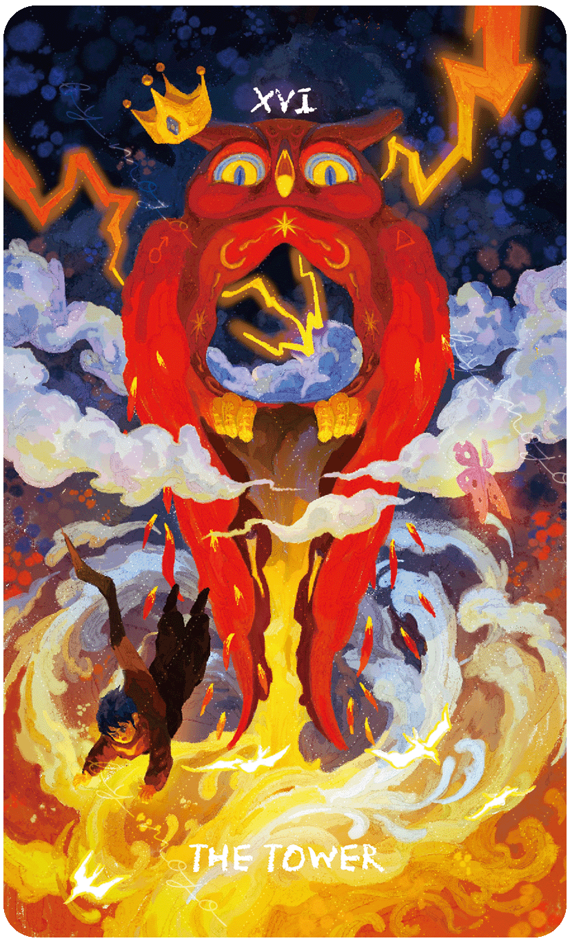 Lux & 78 Nocturnal Veils Tarot – The Tower