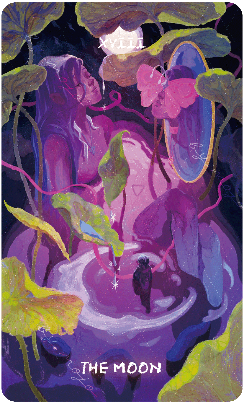 Lux & 78 Nocturnal Veils Tarot – The Moon