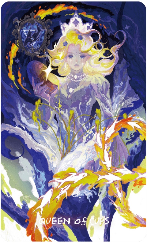 Lux & 78 Nocturnal Veils Tarot – Queen of Cups