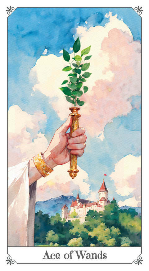 Magna Bloom Tarot – Ace of Wands