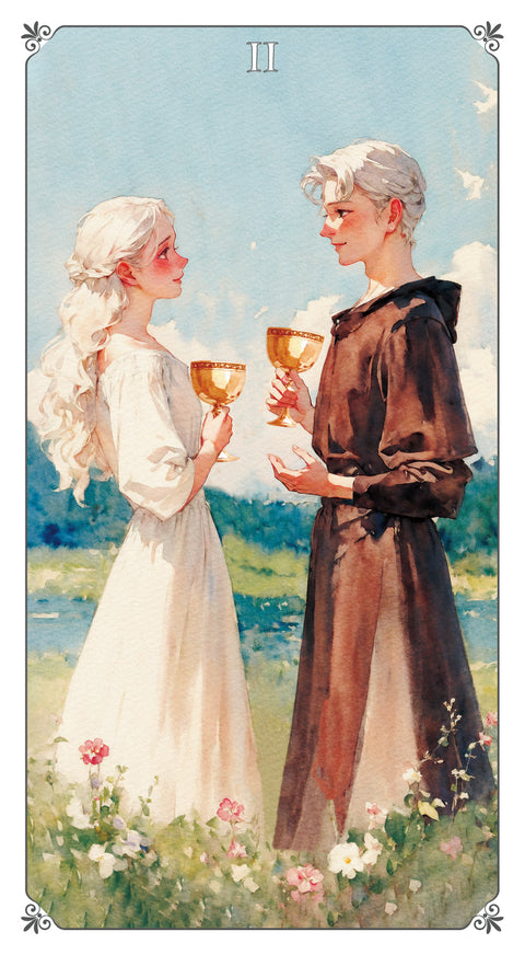 Magna Bloom Tarot – Two of Cups