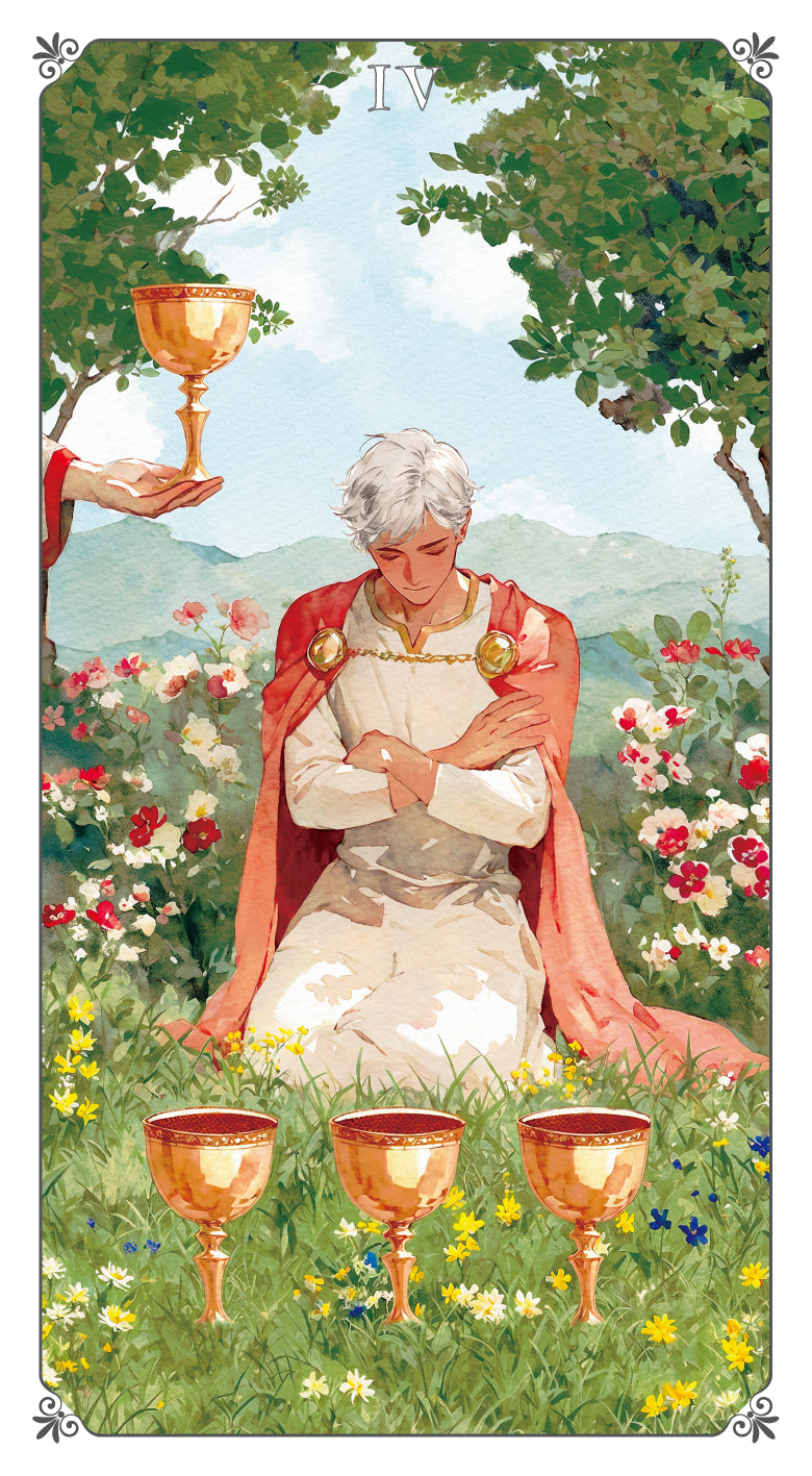 Magna Bloom Tarot – Four of Cups