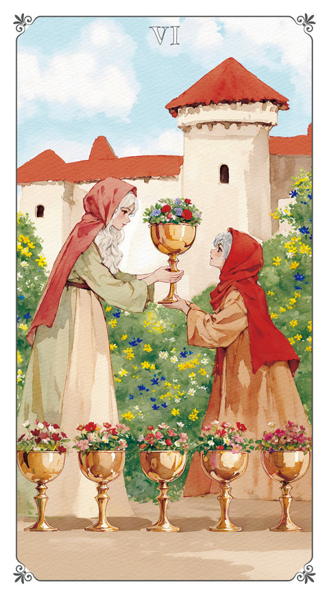 Magna Bloom Tarot – Six of Cups