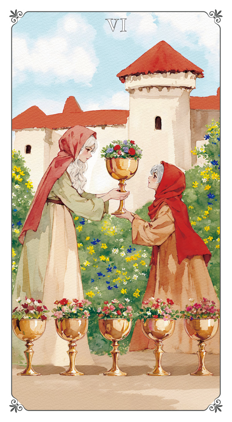 Magna Bloom Tarot – Six of Cups