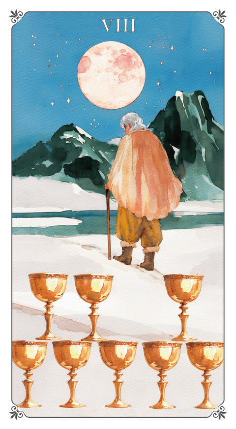 Magna Bloom Tarot – Eight of Cups