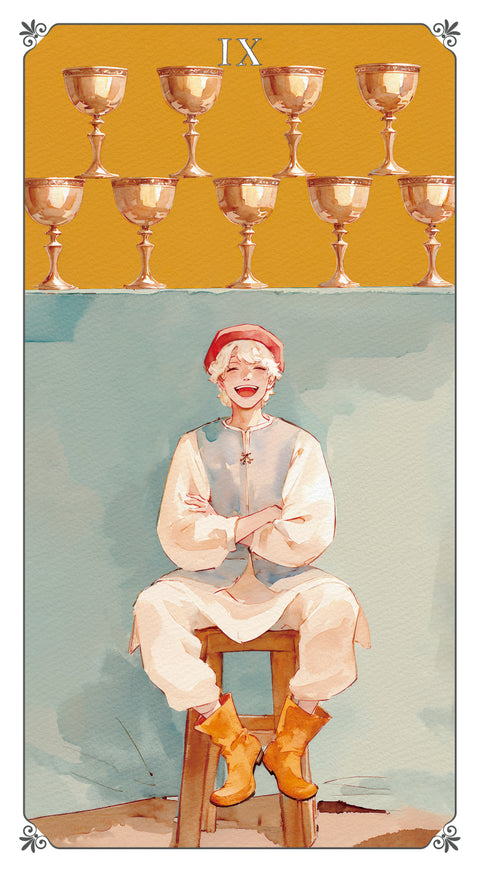 Magna Bloom Tarot – Nine of Cups