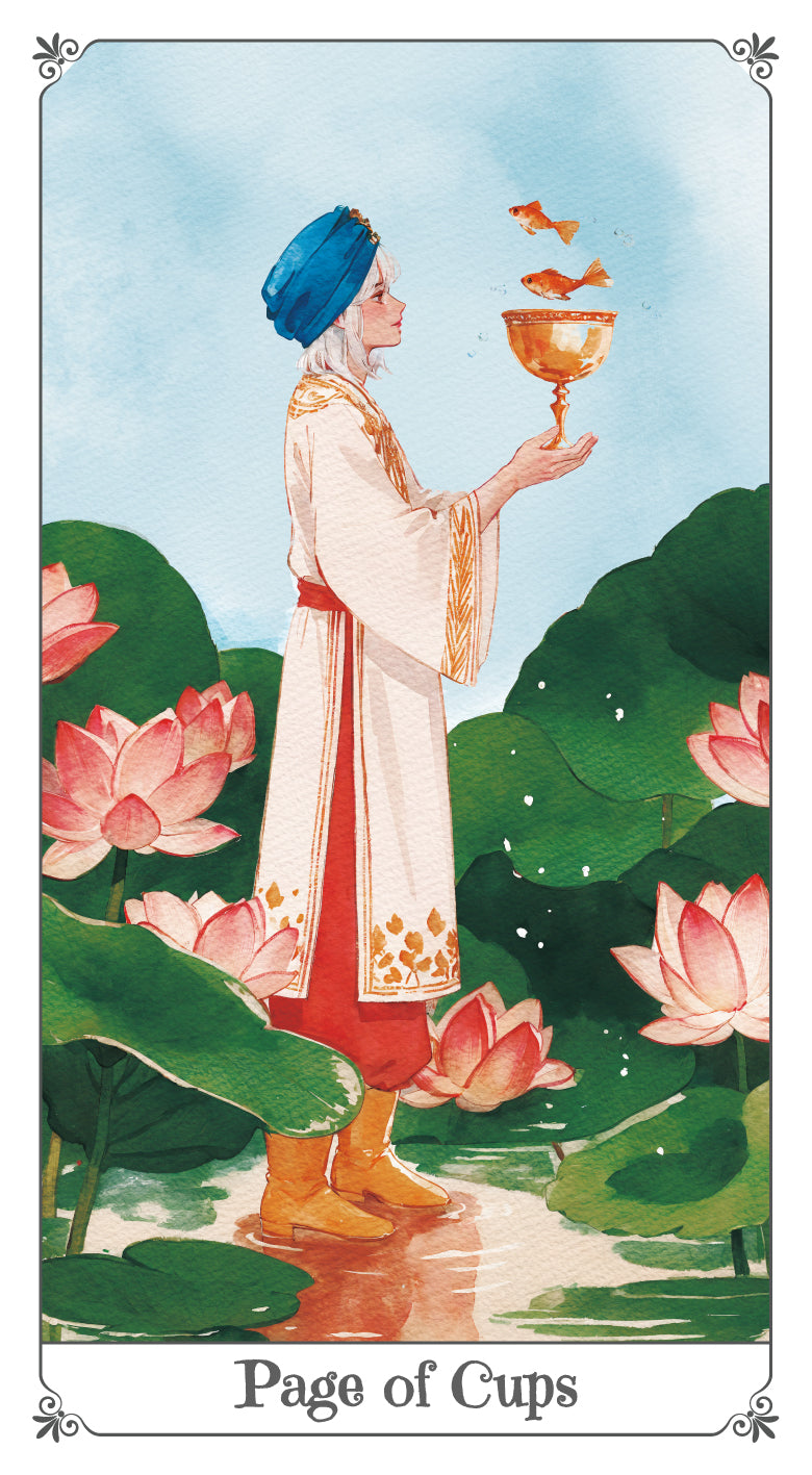 Magna Bloom Tarot – Page of Cups