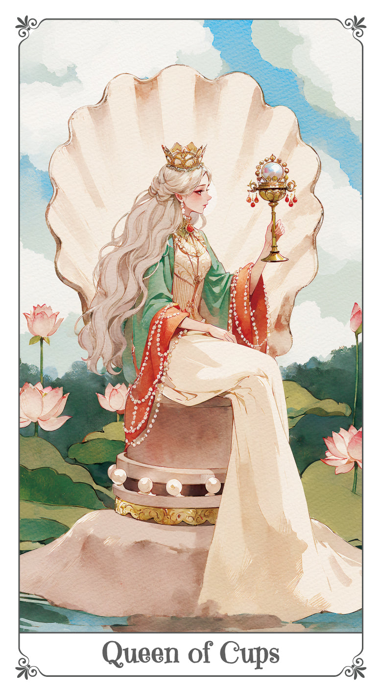 Magna Bloom Tarot – Queen of Cups