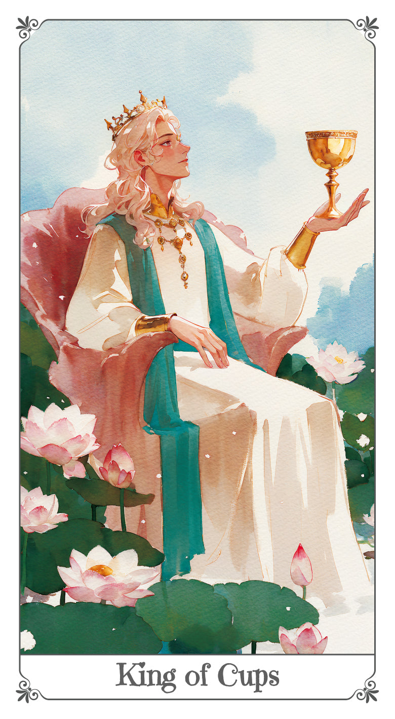 Magna Bloom Tarot – King of Cups