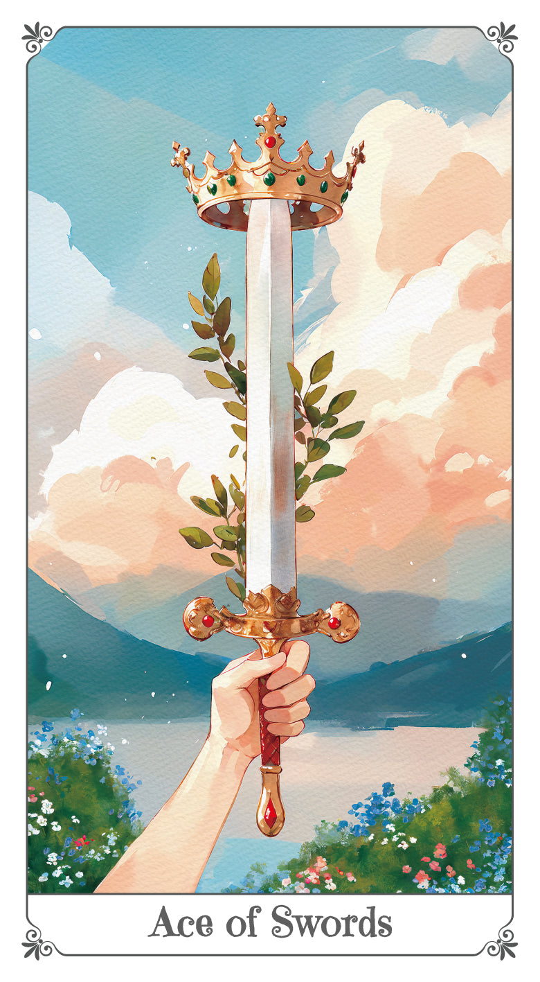 Magna Bloom Tarot – Ace of Swords