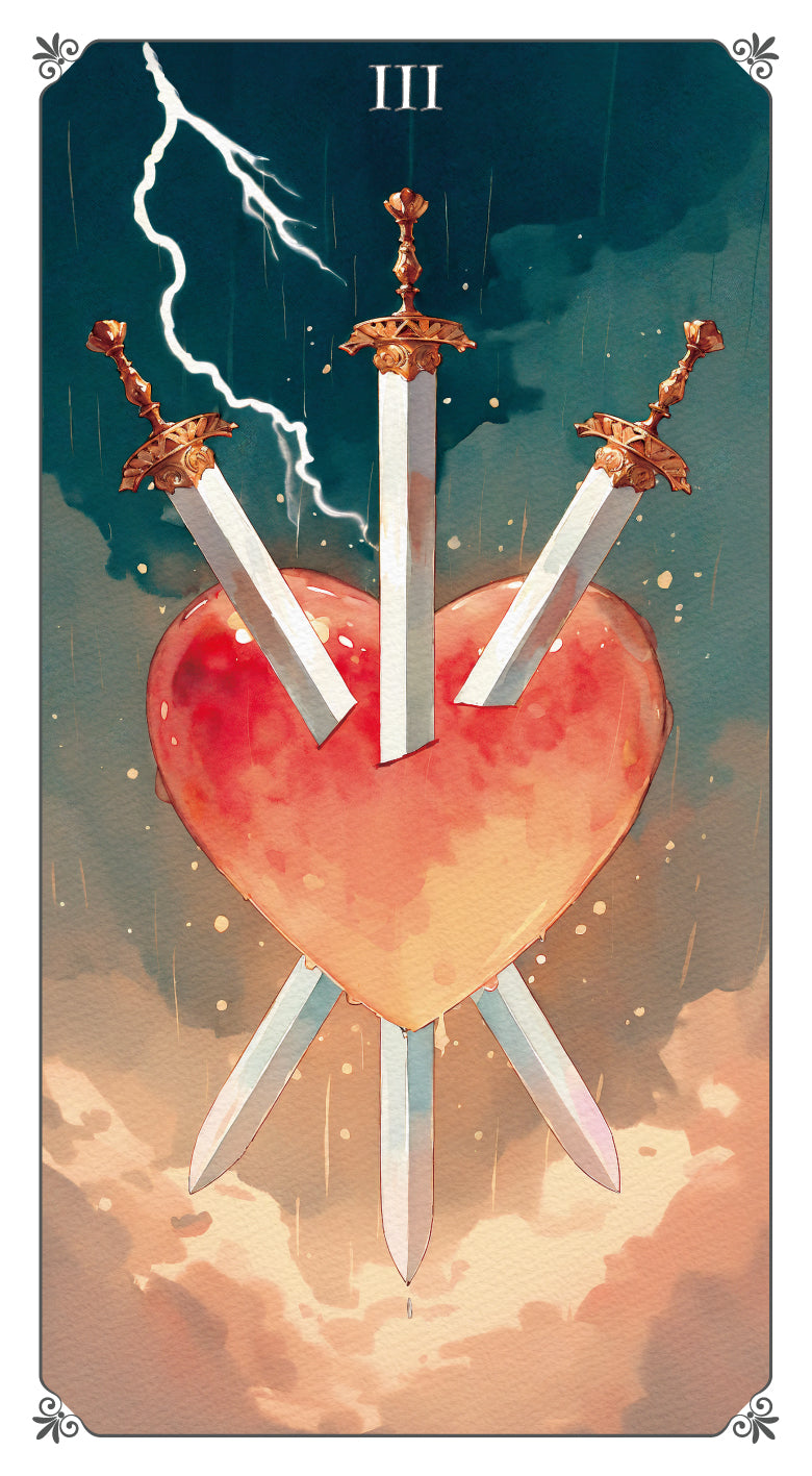 Magna Bloom Tarot – Three of Swords