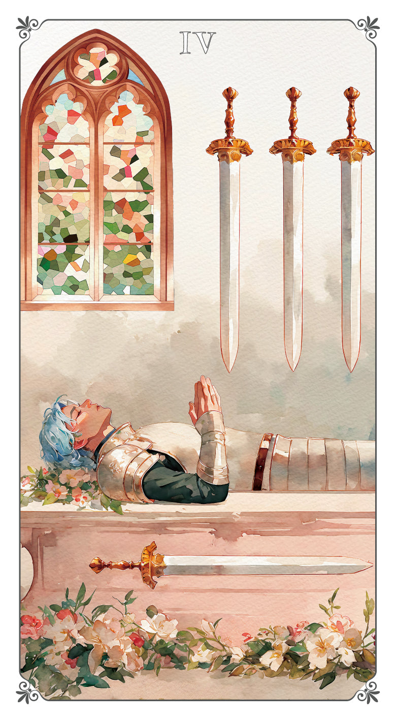 Magna Bloom Tarot – Four of Swords