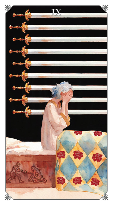 Magna Bloom Tarot – Nine of Swords