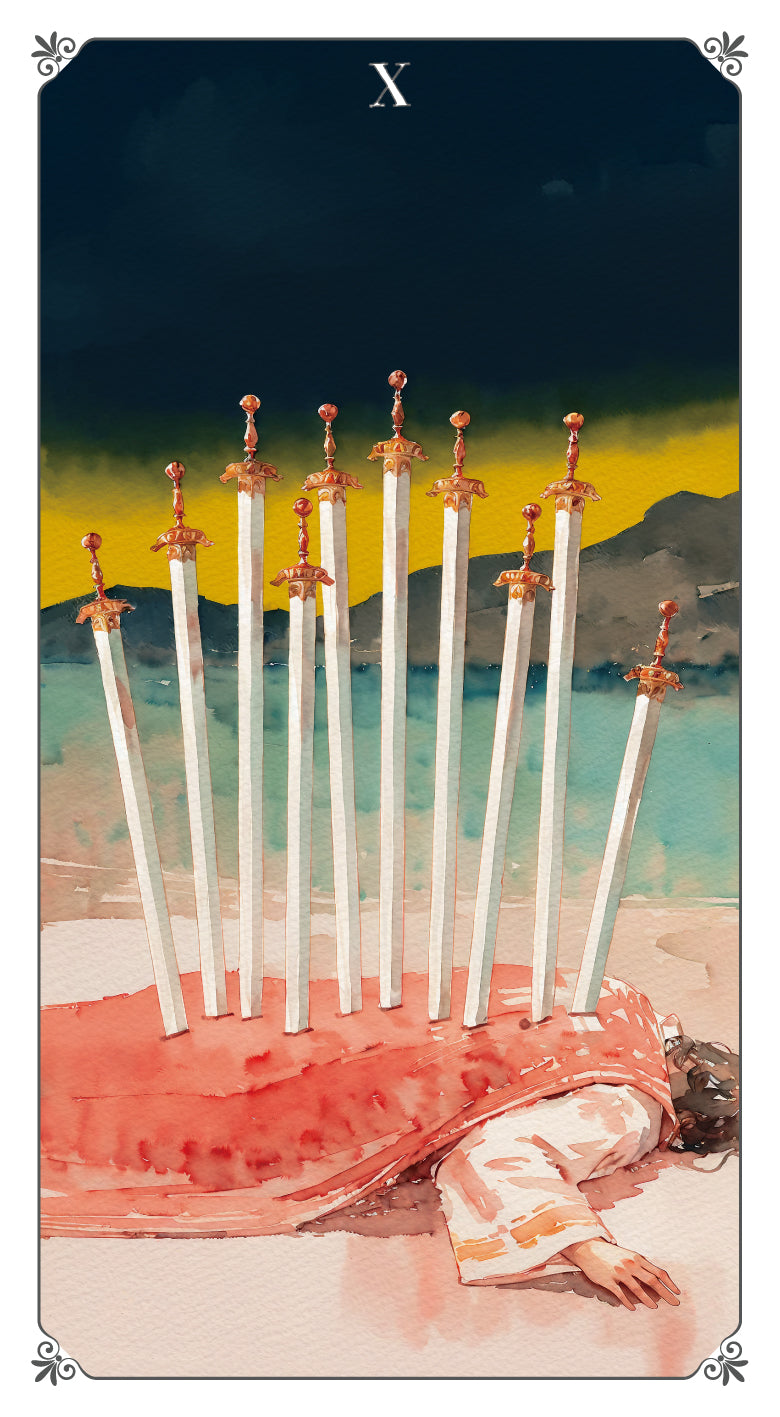 Magna Bloom Tarot – Ten of Swords