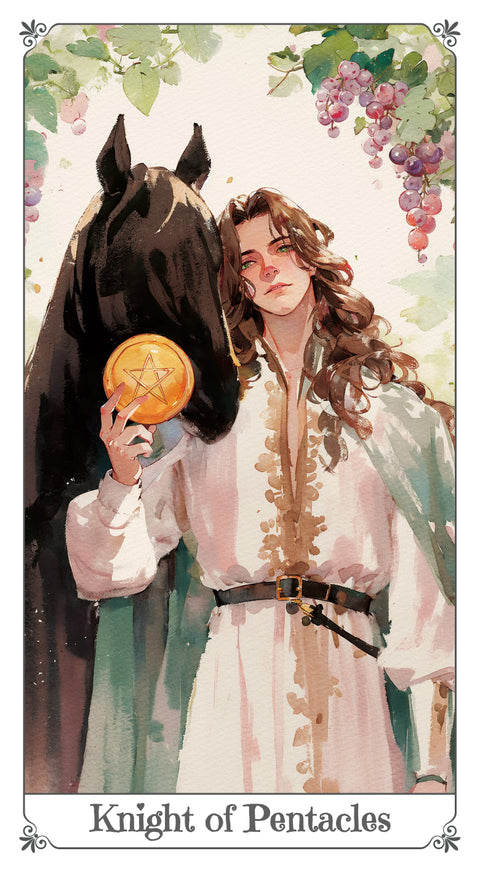 Magna Bloom Tarot – Knight of Pentacles
