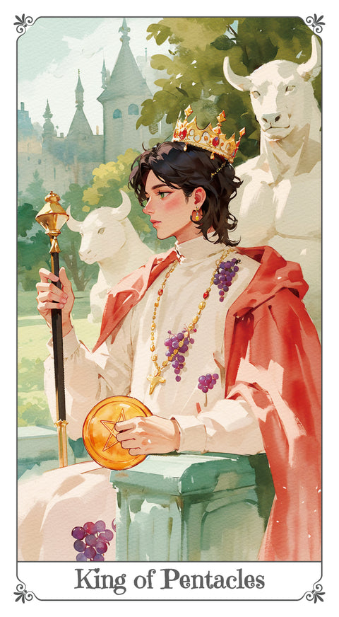 Magna Bloom Tarot – King of Pentacles