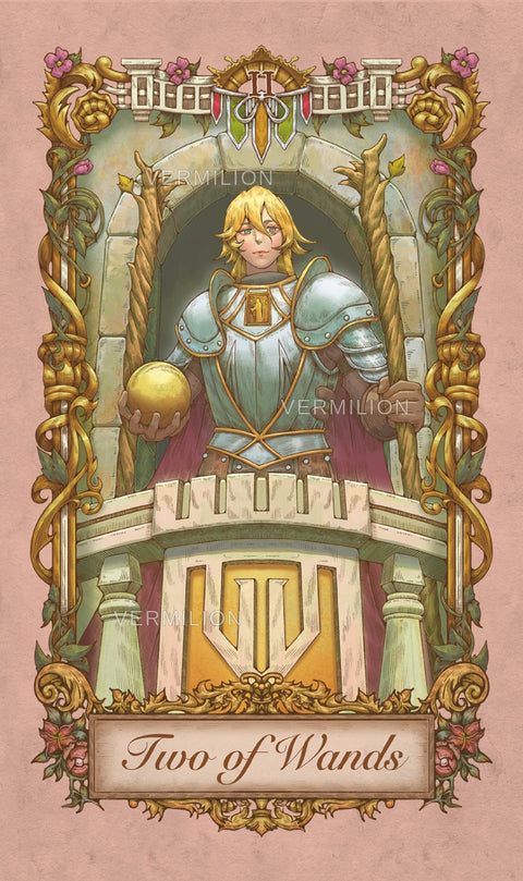 Medieval Secrets Tarot – Two of Wands