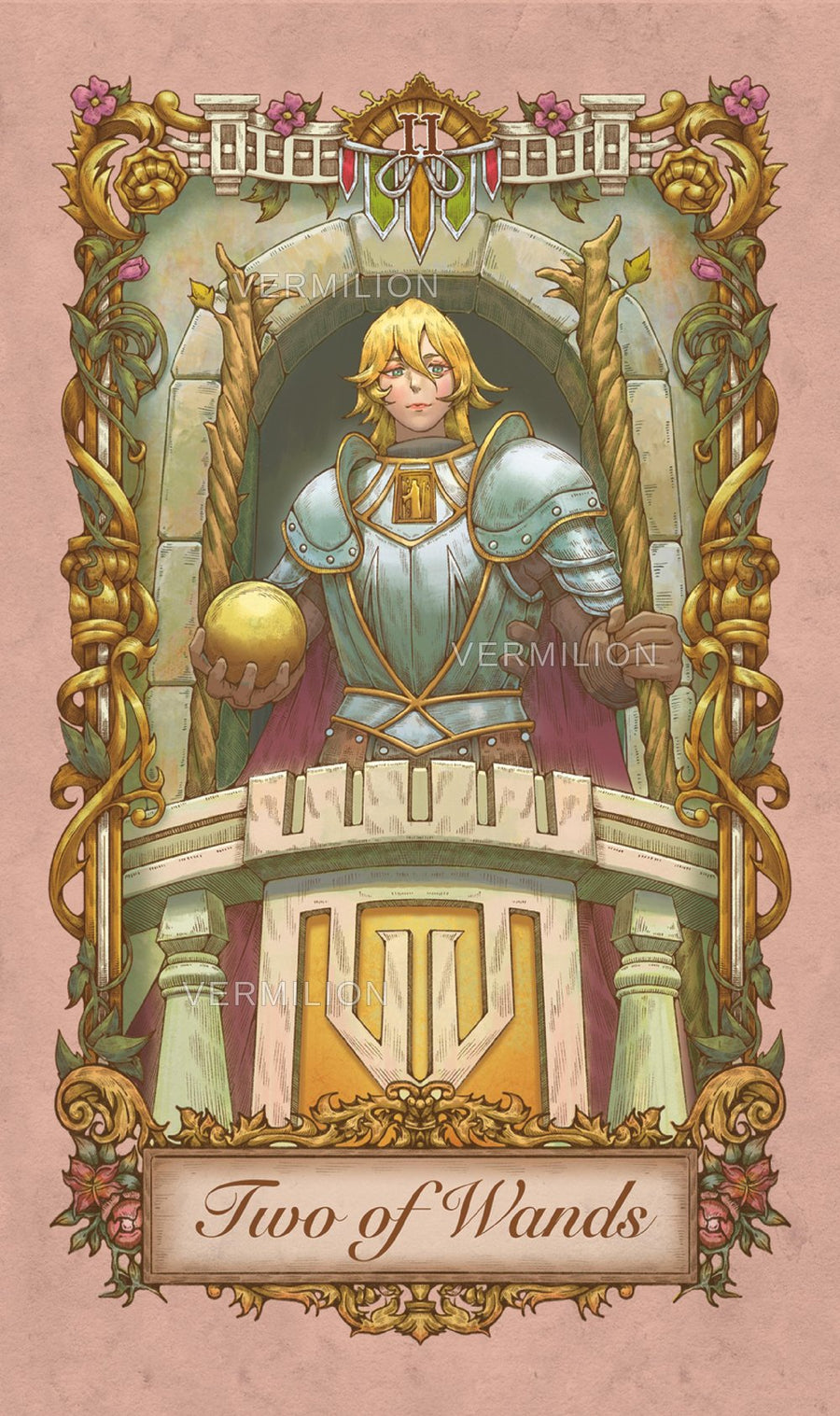 Medieval Secrets Tarot – Two of Wands