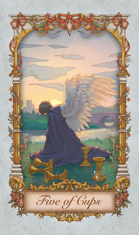 Medieval Secrets Tarot – Five of Cups