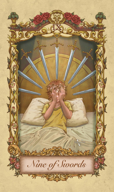 Medieval Secrets Tarot – Nine of Swords