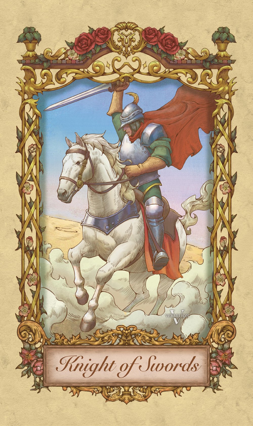 Medieval Secrets Tarot – Knight of Swords