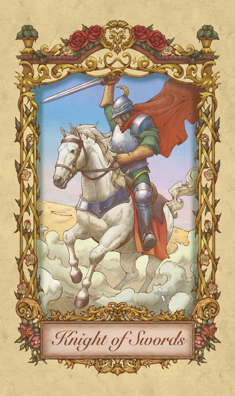 Medieval Secrets Tarot – Knight of Swords