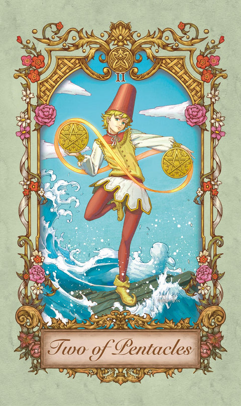 Medieval Secrets Tarot – Two of Pentacles