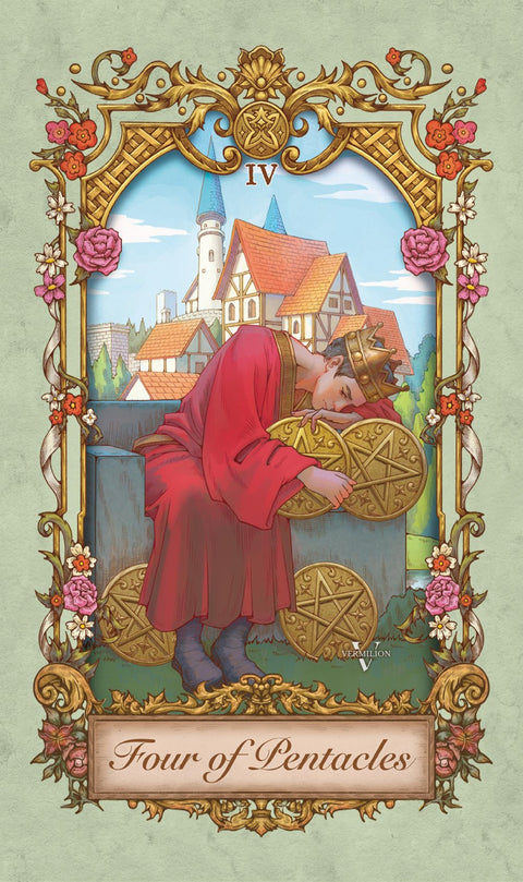 Medieval Secrets Tarot – Four of Pentacles