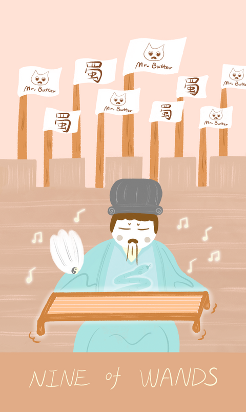 Mr. Butter Tarot – Nine of Wands