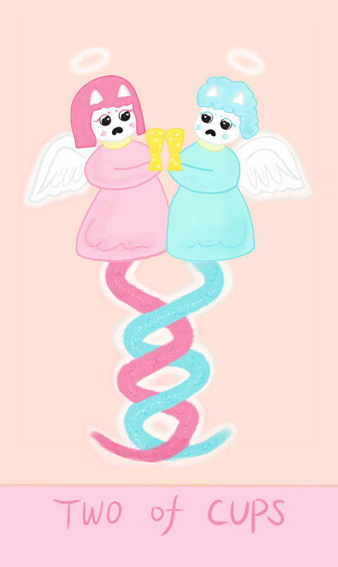 Mr. Butter Tarot – Two of Cups