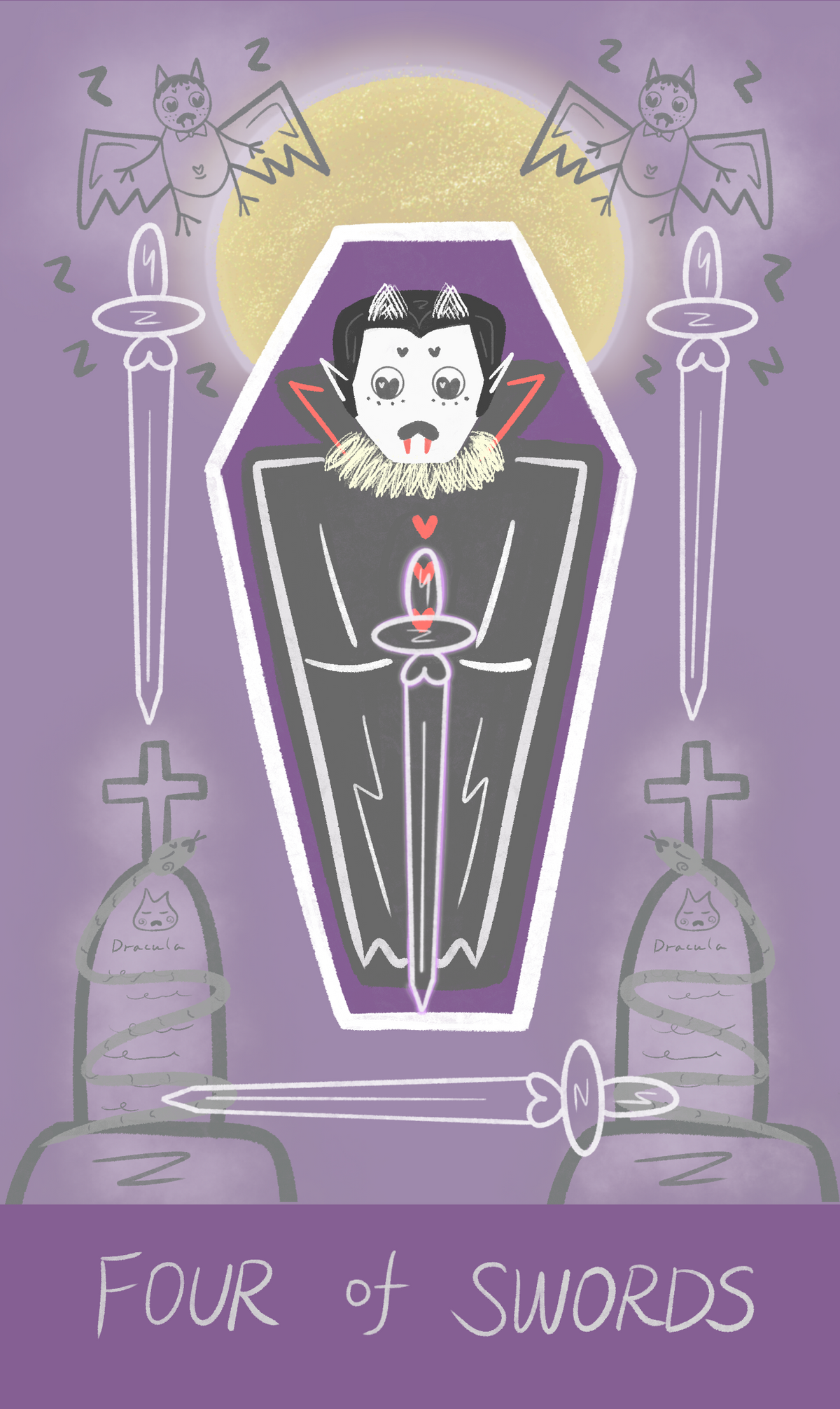 Mr. Butter Tarot – Four of Swords
