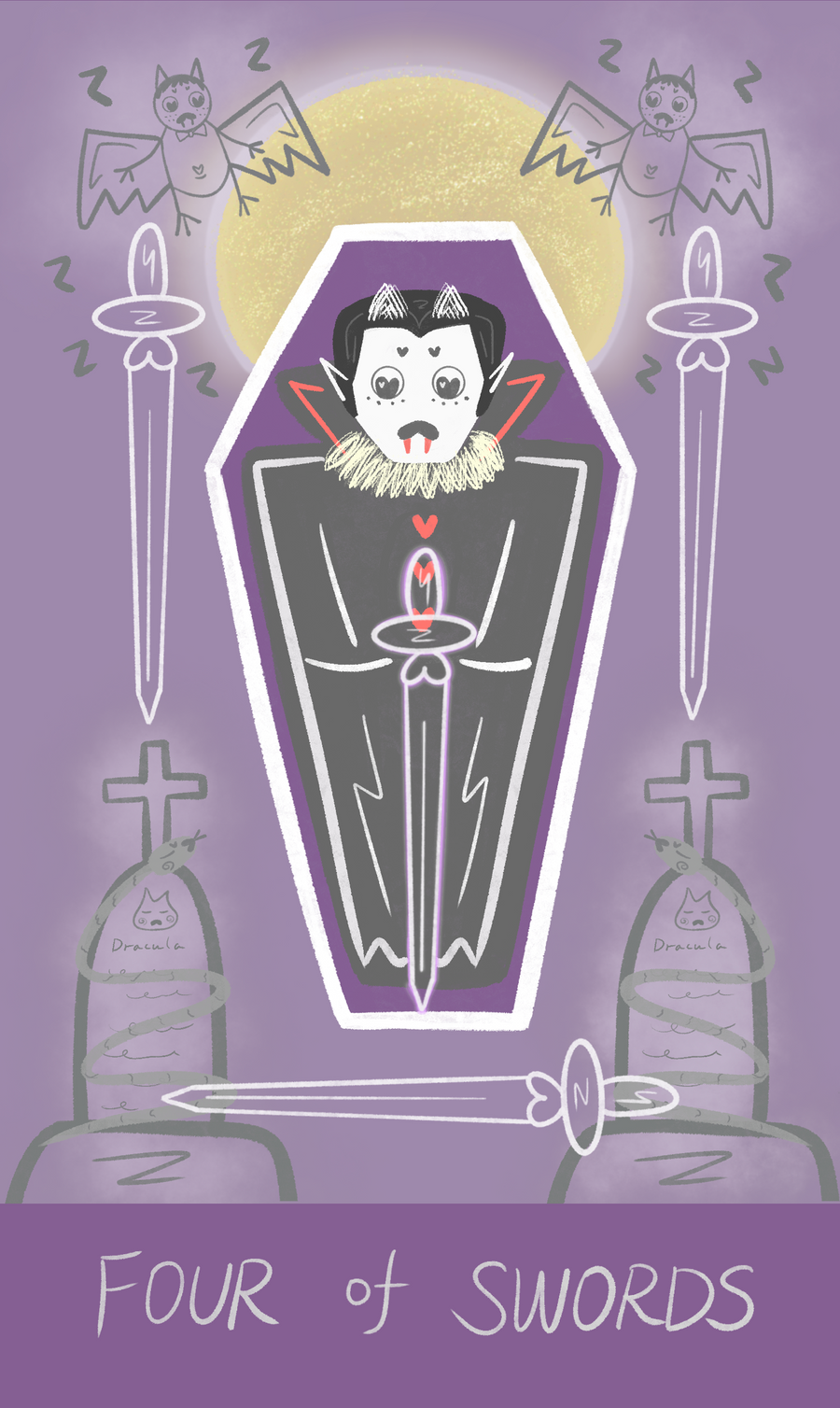 Mr. Butter Tarot – Four of Swords