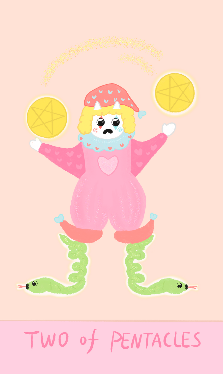 Mr. Butter Tarot – Two of Pentacles