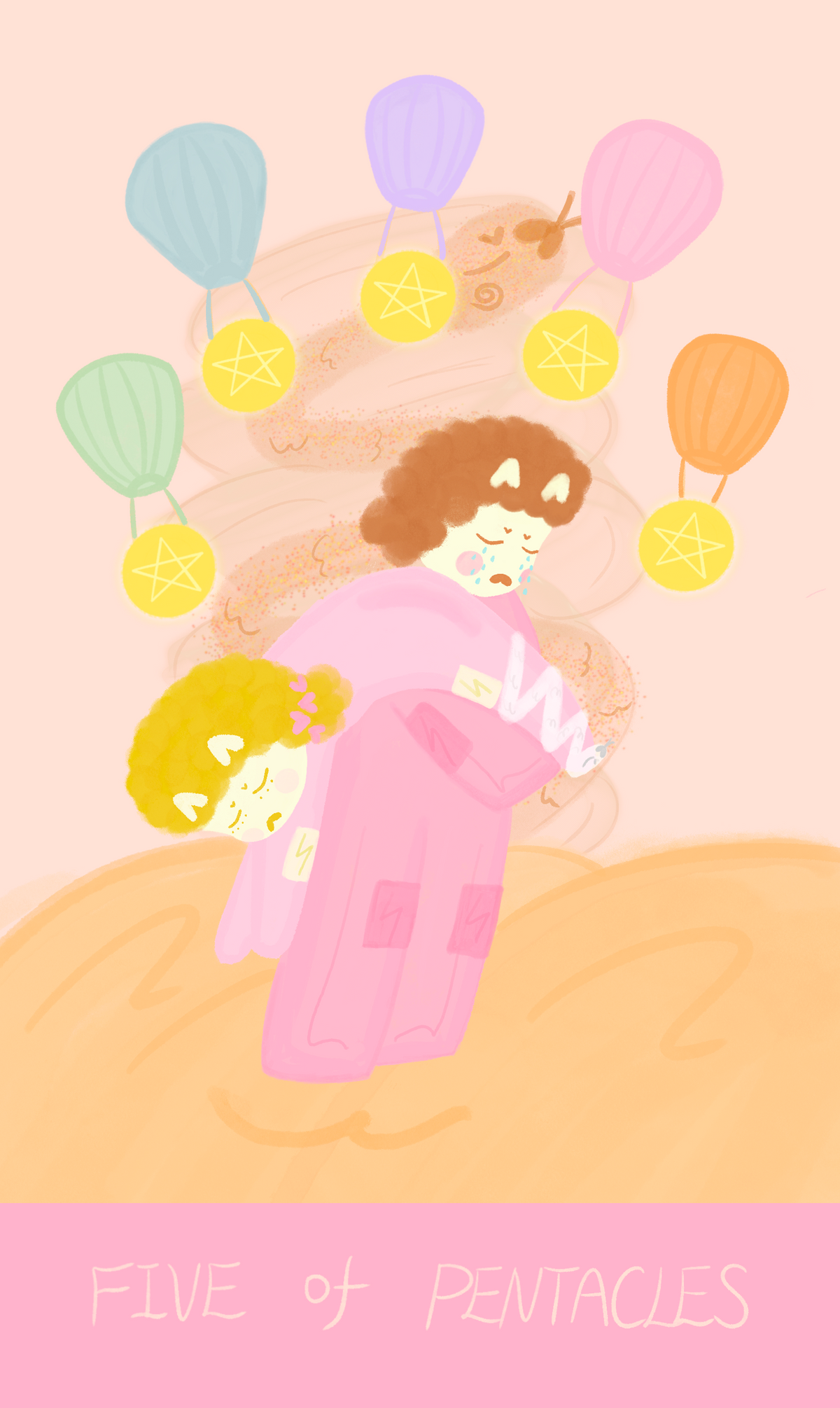 Mr. Butter Tarot – Five of Pentacles