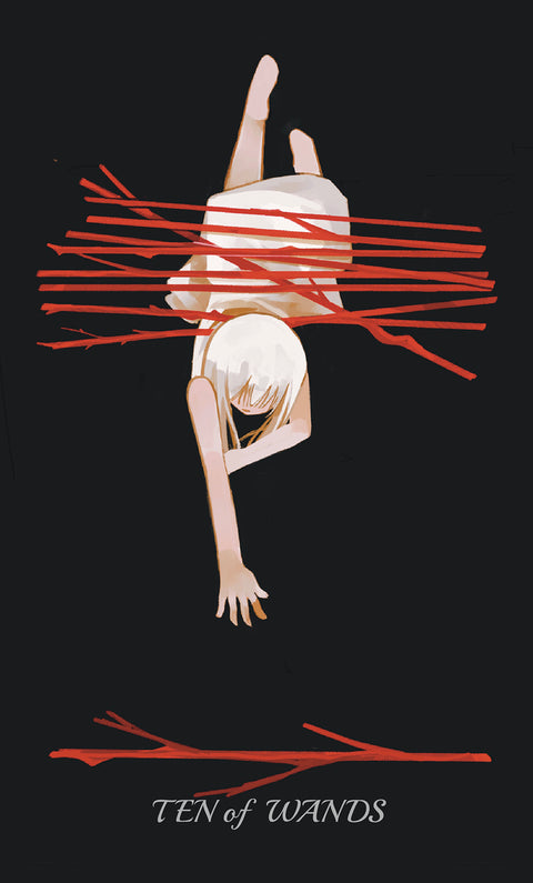 Narrative Poem Tarot – Ten of Wands