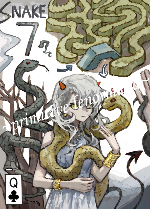 Primitive Lenormand – Snake