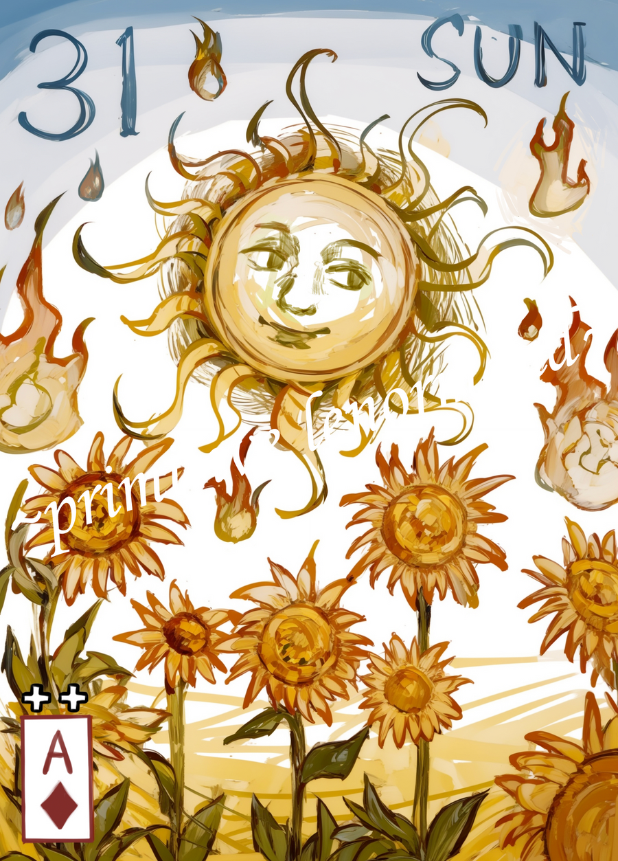Primitive Lenormand – Sun
