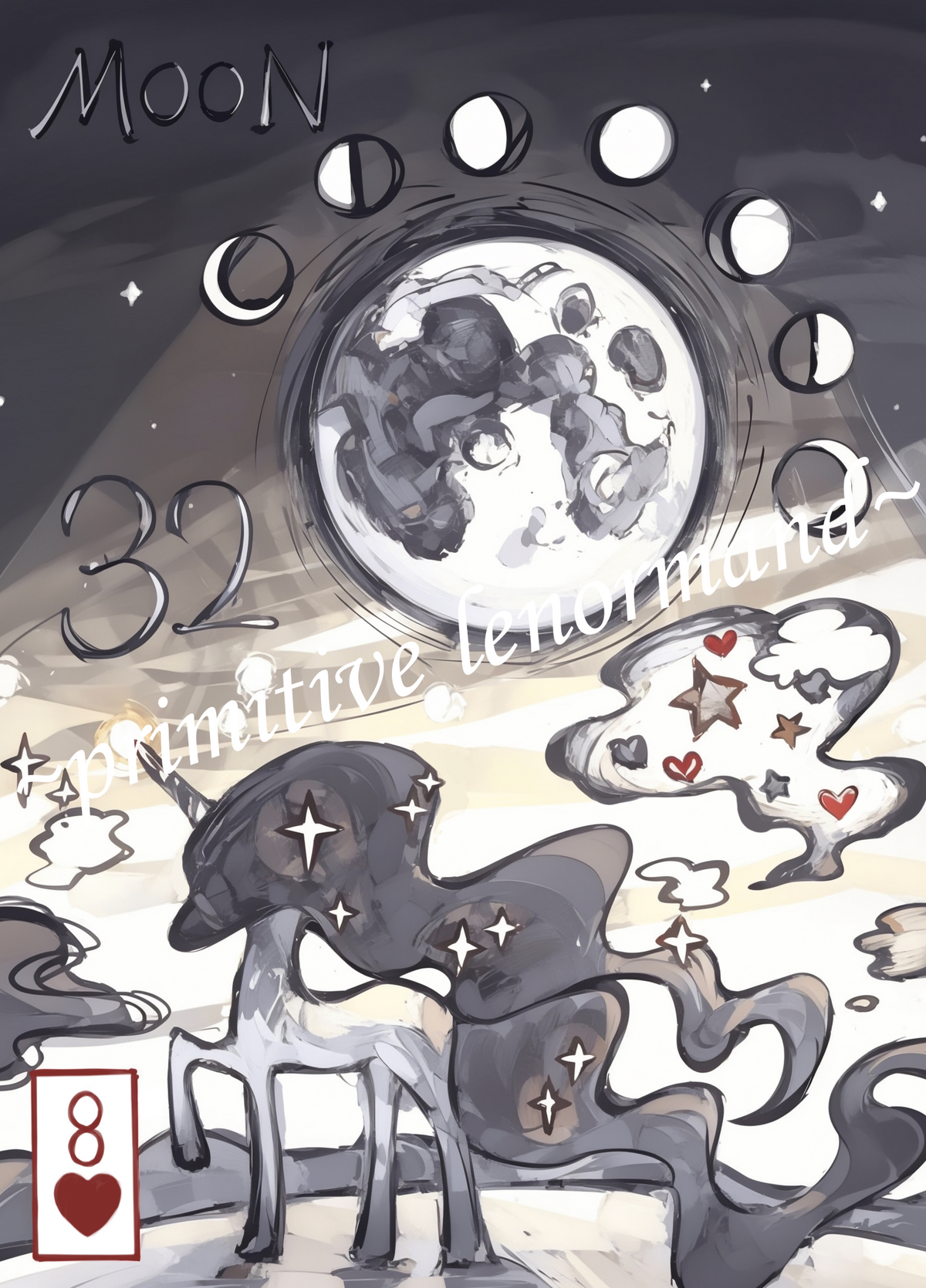 Primitive Lenormand – Moon
