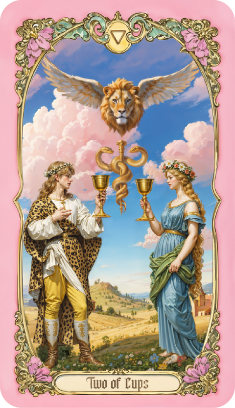 Renaissance Fantasy Tarot – Two of Cups