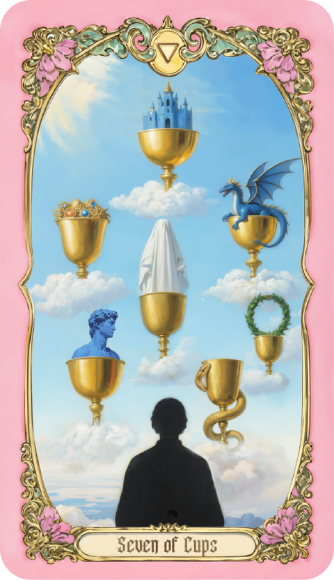 Renaissance Fantasy Tarot – Seven of Cups