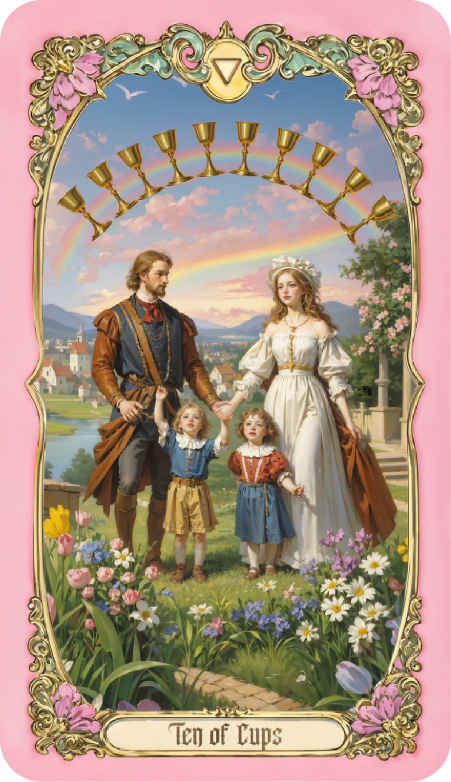 Renaissance Fantasy Tarot – Ten of Cups