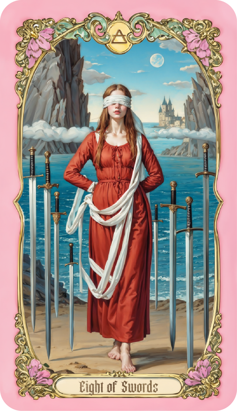 Renaissance Fantasy Tarot – Eight of Swords