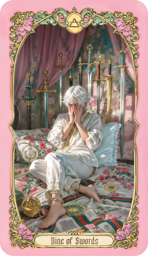 Renaissance Fantasy Tarot – Nine of Swords