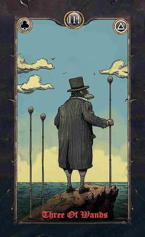 Revenant Tarot – Three of Wands