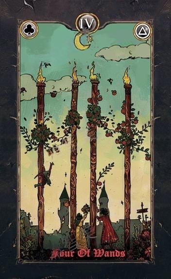 Revenant Tarot – Four of Wands